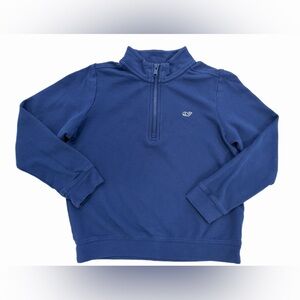 Vineyard Vines Boy’s Quarter-Zip Sweatshirt - Navy Blue - Size 7